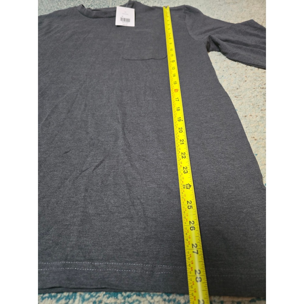 Saddlebred Mens Gray Long Sleeve Pocket T Shirt Size Medium NWT (AE)‎ - Picture 3 of 5